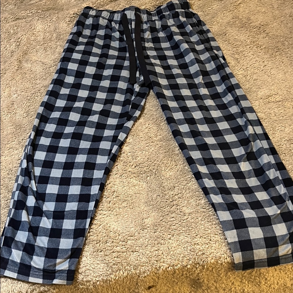 George Black and Gray Plaid Pants